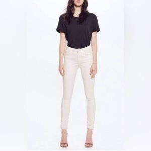 MOTHER The Looker Women's High Waisted Skinny Jeans in Whipping the Cream